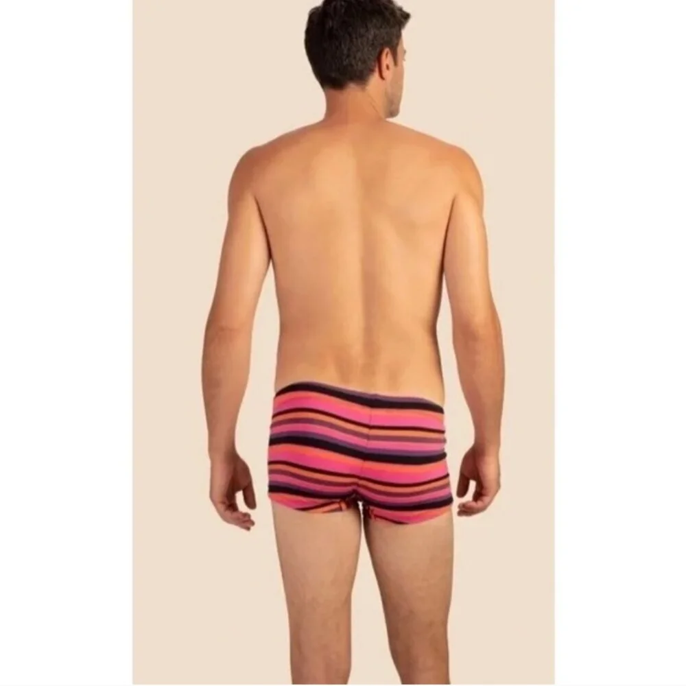 Mr. Turk Montego Bay Swim Trunk Multicolor Stripes Size Small - Picture 5 of 14
